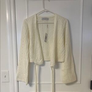 Petal & Pup Cream V-Neck Sweater